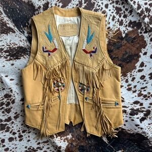 Vintage Fringe Leather Vest